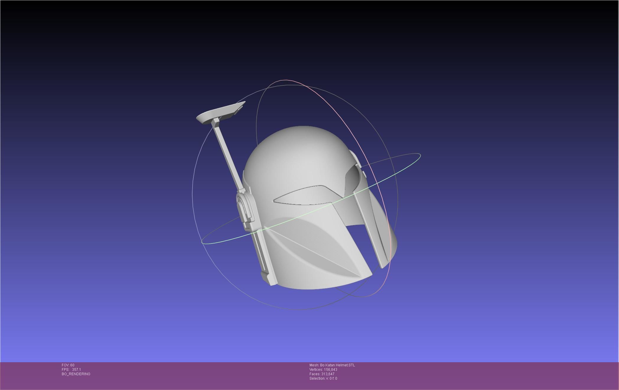 Star Wars The Mandalorian Bo-Katan Helmet Printable Model 3D print model_38