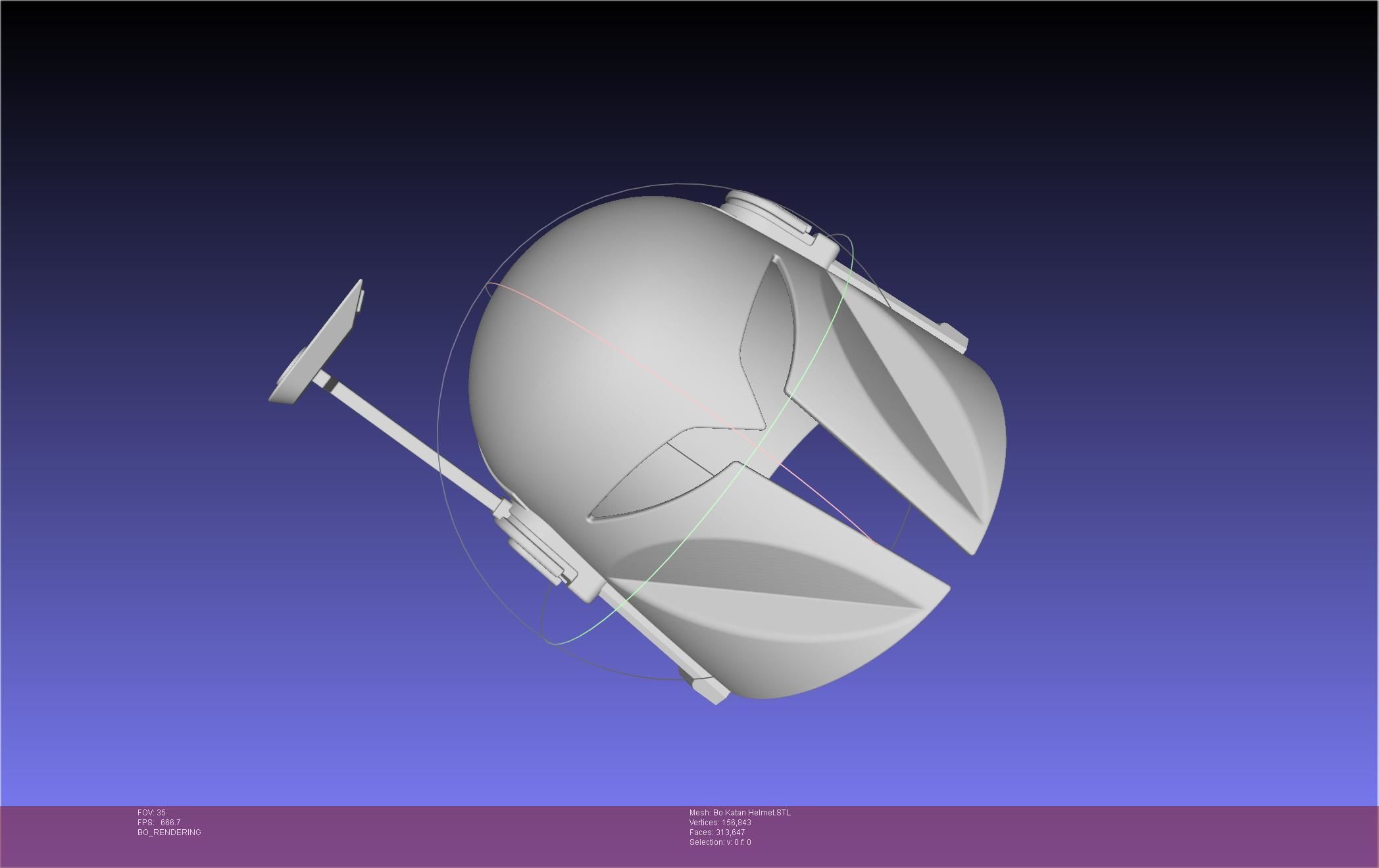 Star Wars The Mandalorian Bo-Katan Helmet Printable Model 3D print model_135