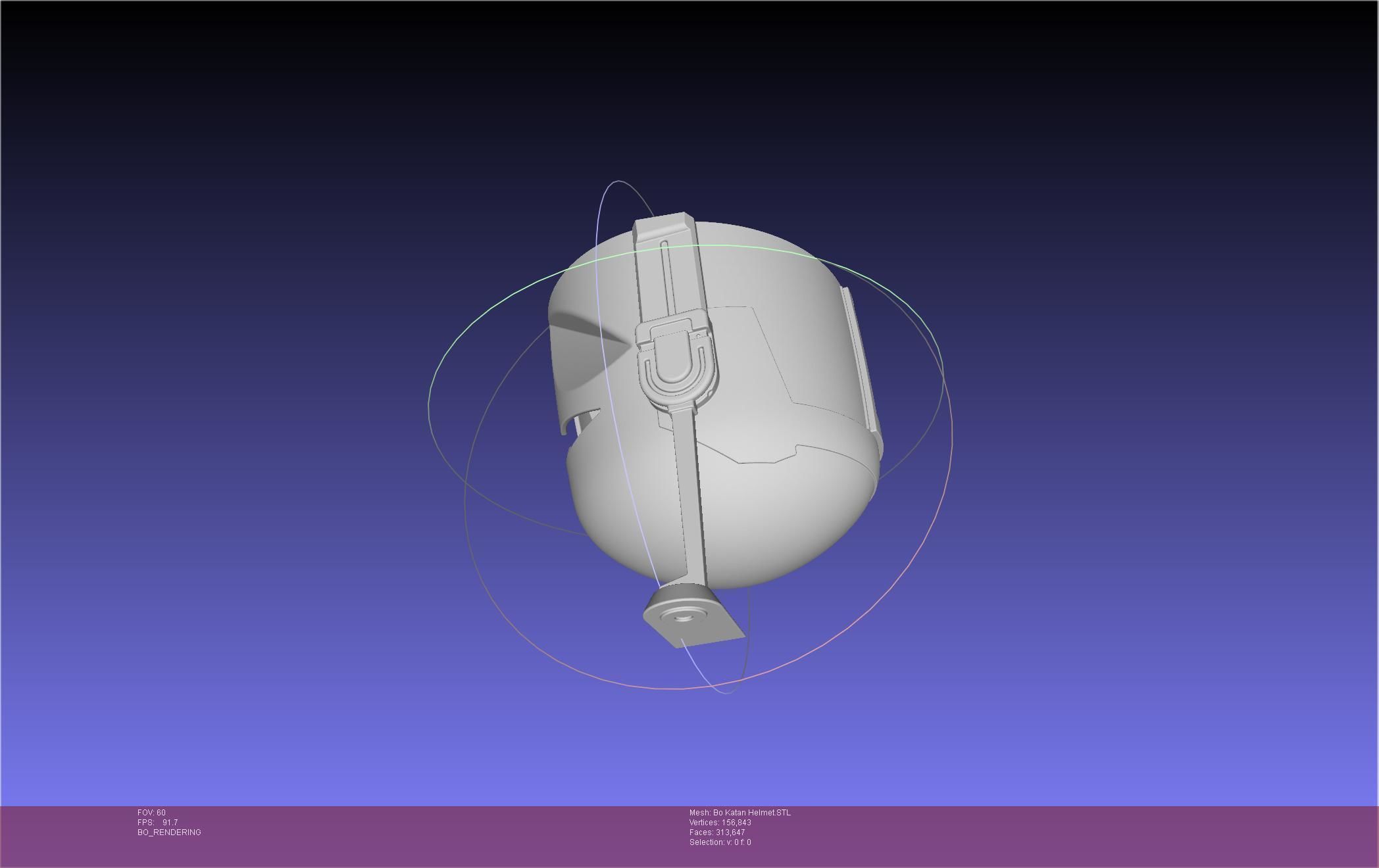 Star Wars The Mandalorian Bo-Katan Helmet Printable Model 3D print model_34