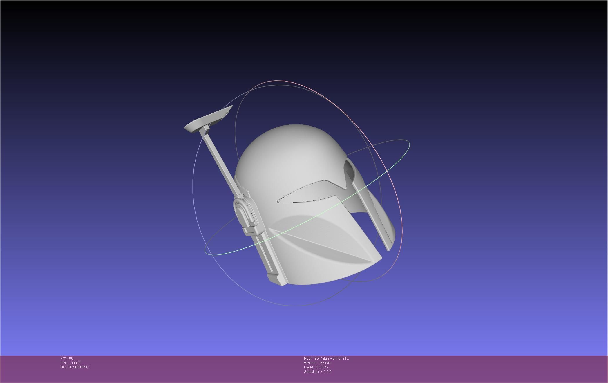 Star Wars The Mandalorian Bo-Katan Helmet Printable Model 3D print model_42