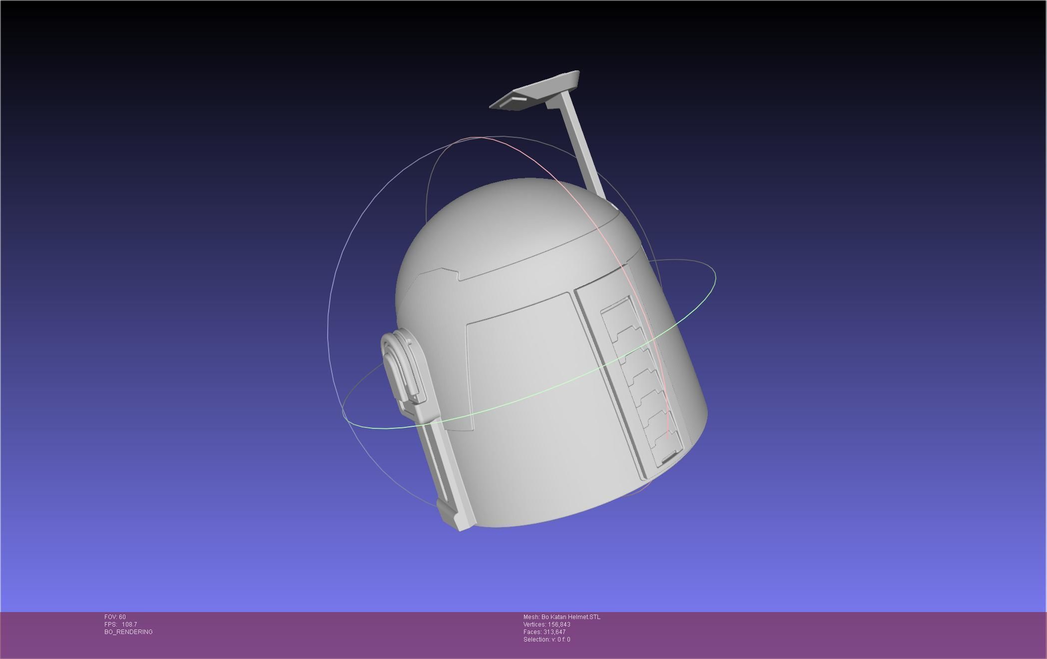 Star Wars The Mandalorian Bo-Katan Helmet Printable Model 3D print model_17