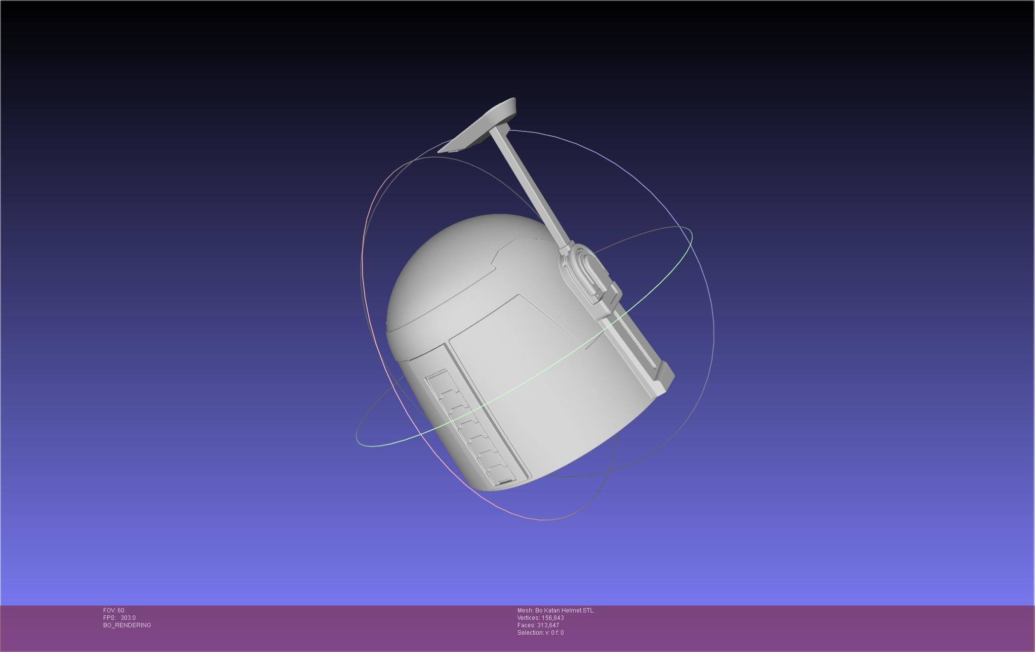 Star Wars The Mandalorian Bo-Katan Helmet Printable Model 3D print model_44