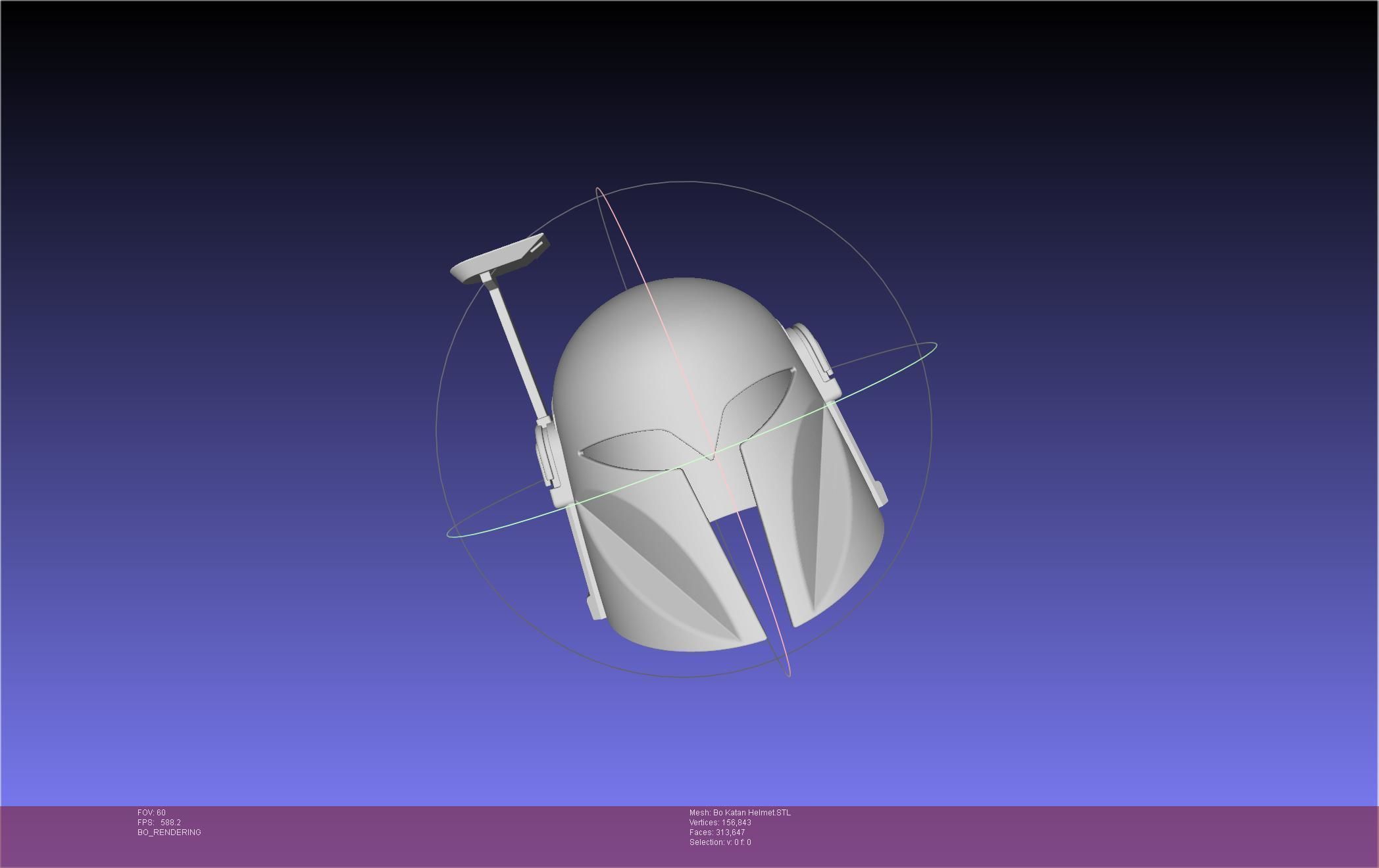 Star Wars The Mandalorian Bo-Katan Helmet Printable Model 3D print model_109