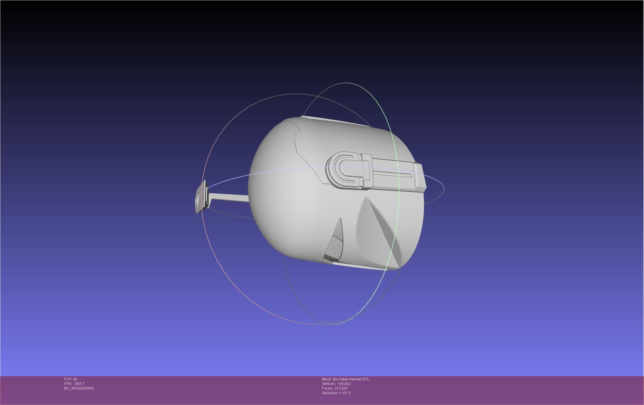 Star Wars The Mandalorian Bo-Katan Helmet Printable Model 3D print model_60