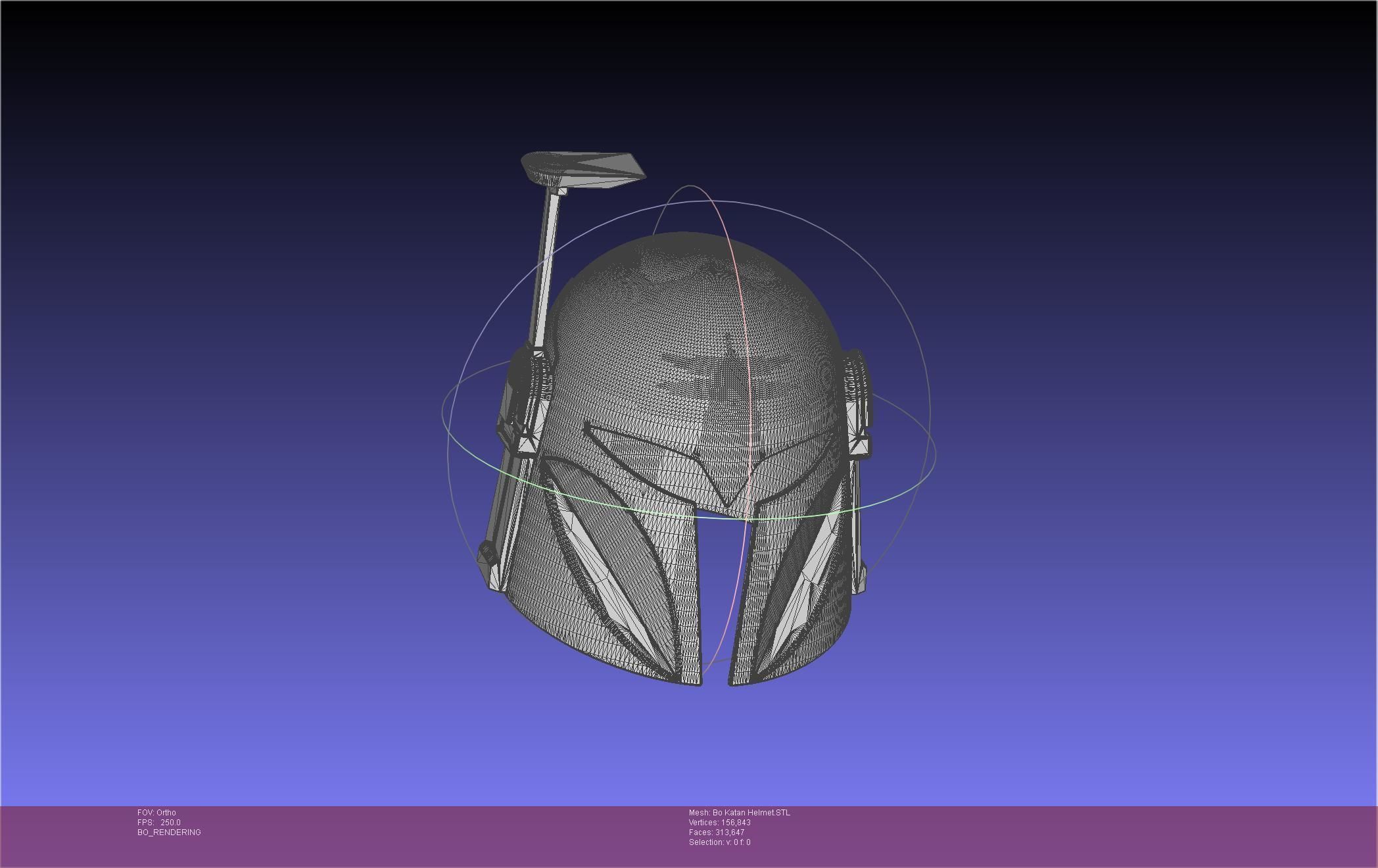 Star Wars The Mandalorian Bo-Katan Helmet Printable Model 3D print model_120