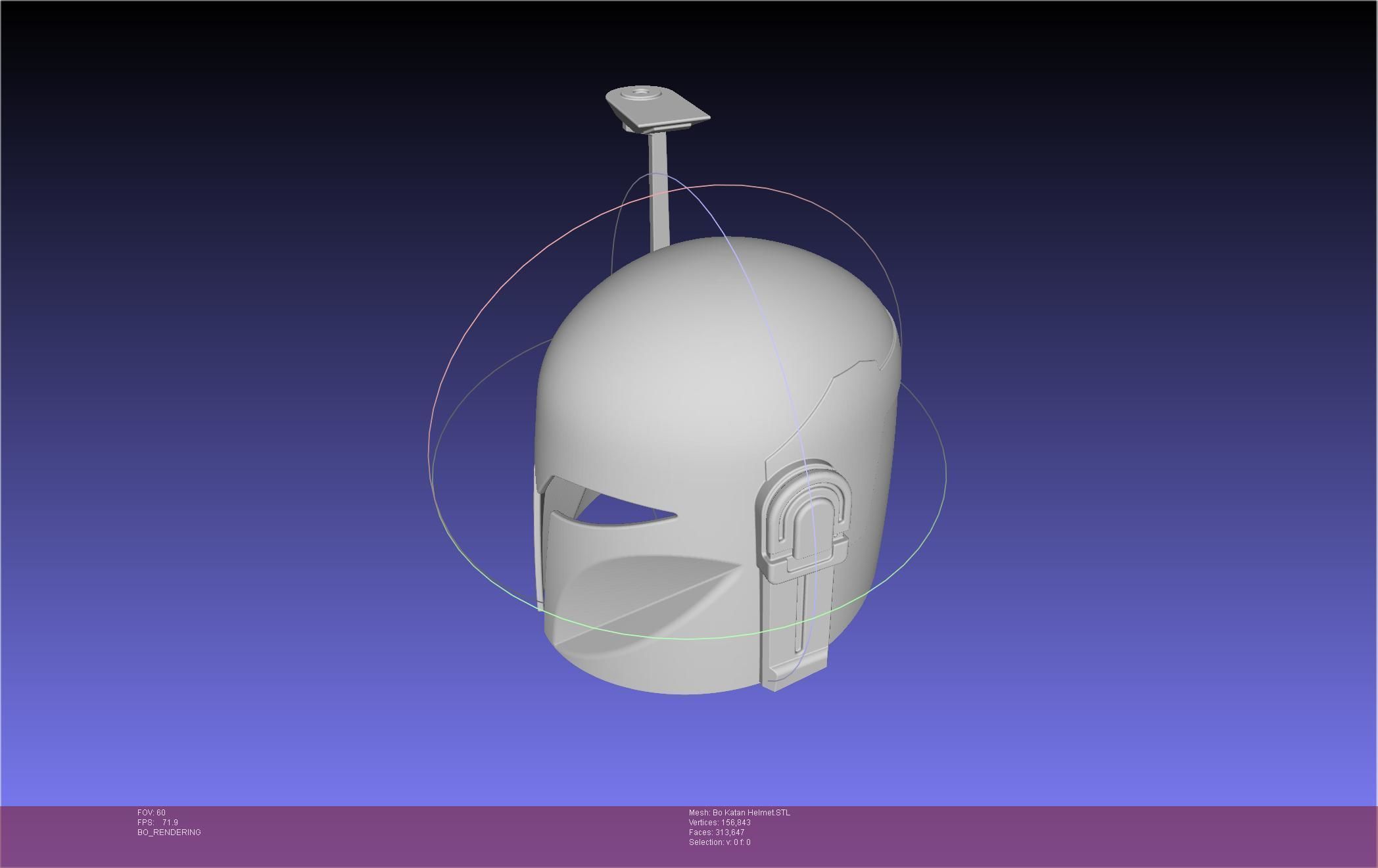 Star Wars The Mandalorian Bo-Katan Helmet Printable Model 3D print model_14