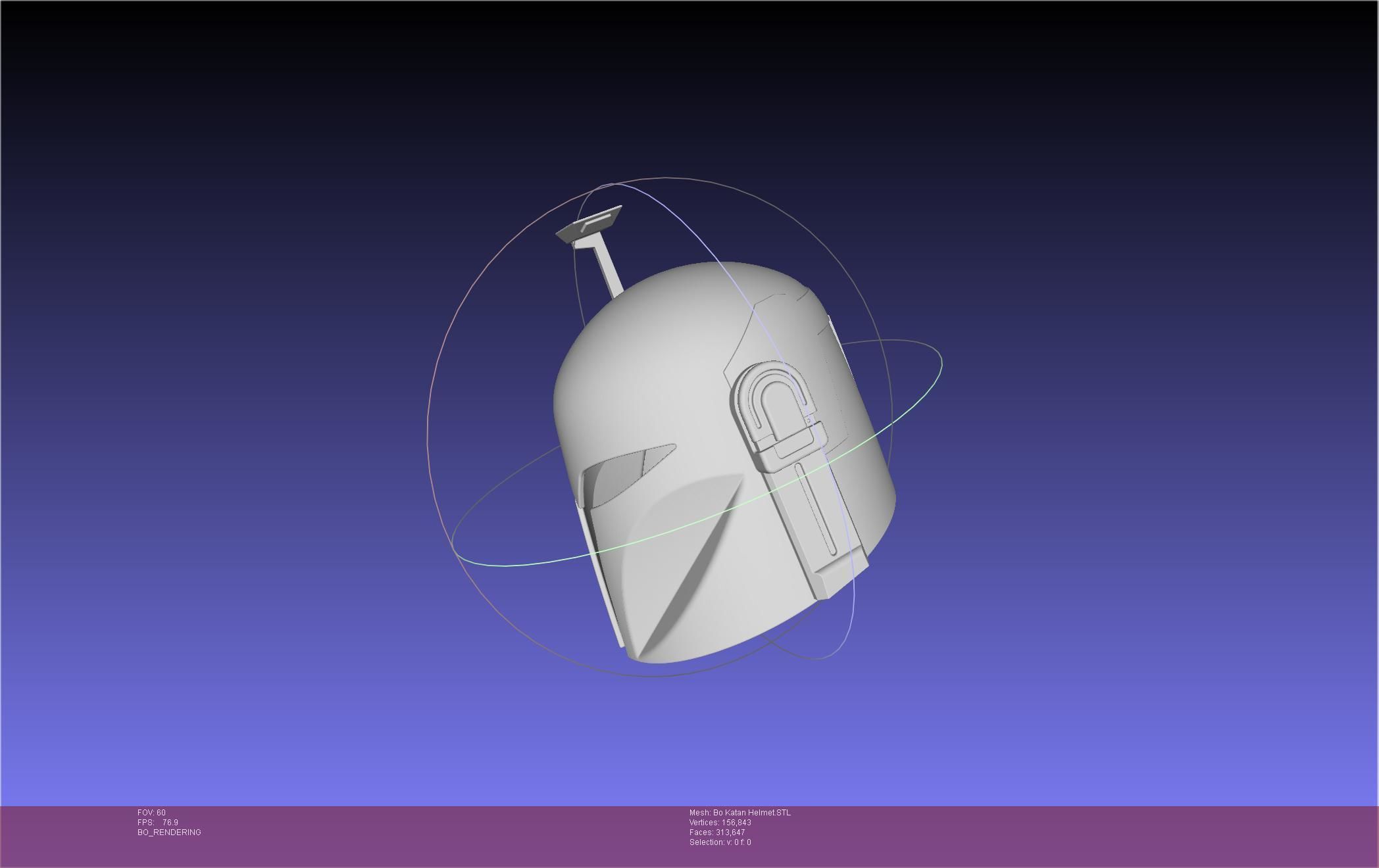 Star Wars The Mandalorian Bo-Katan Helmet Printable Model 3D print model_27