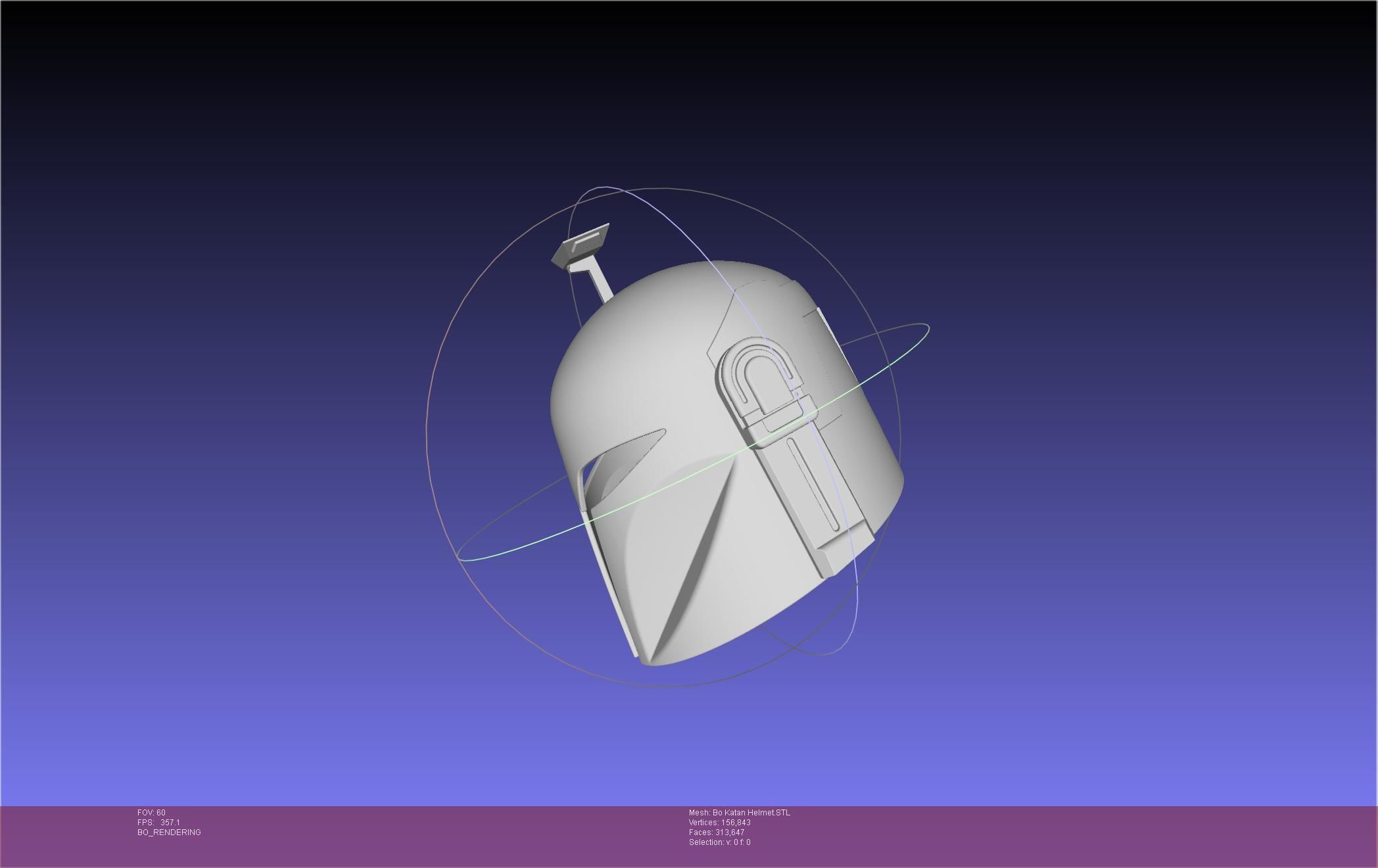 Star Wars The Mandalorian Bo-Katan Helmet Printable Model 3D print model_36
