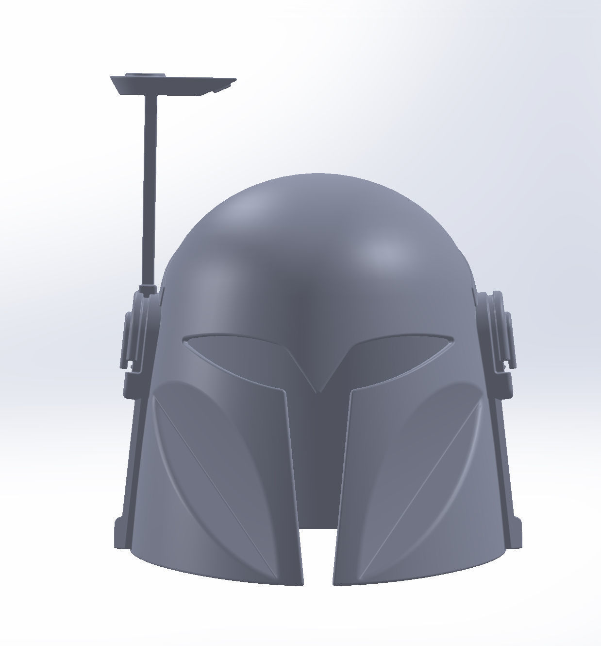 Star Wars The Mandalorian Bo-Katan Helmet Printable Model 3D print model_7