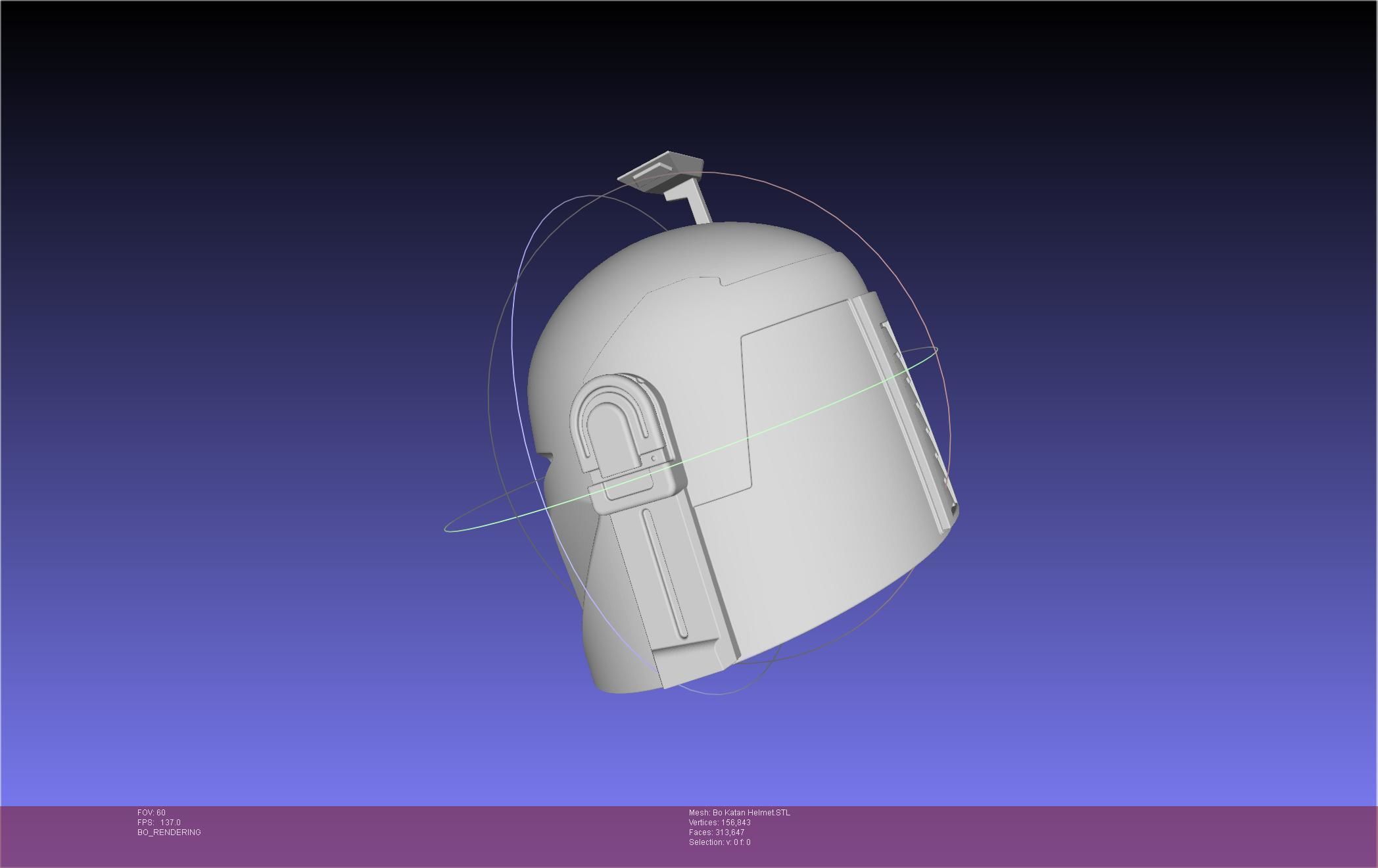 Star Wars The Mandalorian Bo-Katan Helmet Printable Model 3D print model_19