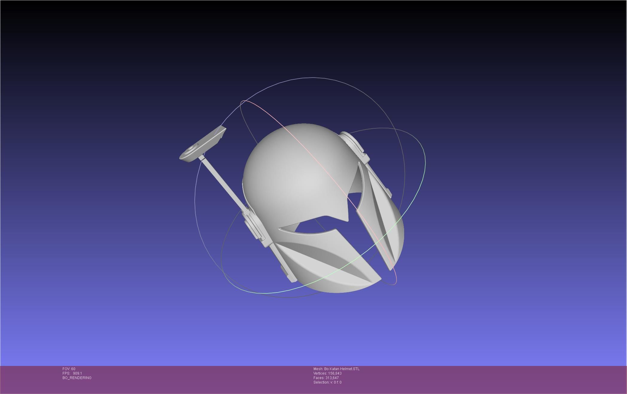 Star Wars The Mandalorian Bo-Katan Helmet Printable Model 3D print model_105