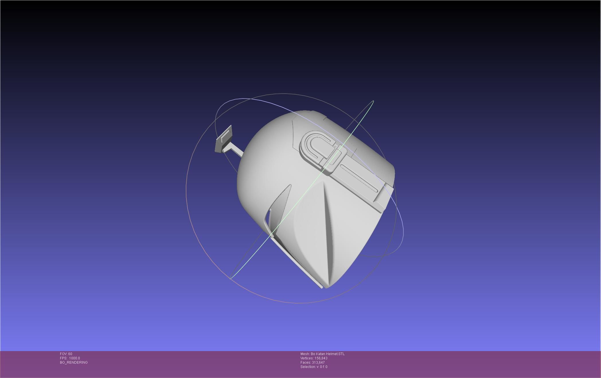 Star Wars The Mandalorian Bo-Katan Helmet Printable Model 3D print model_71