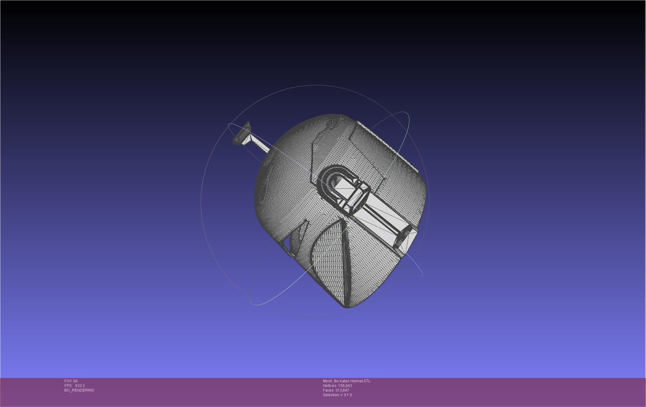 Star Wars The Mandalorian Bo-Katan Helmet Printable Model 3D print model_72