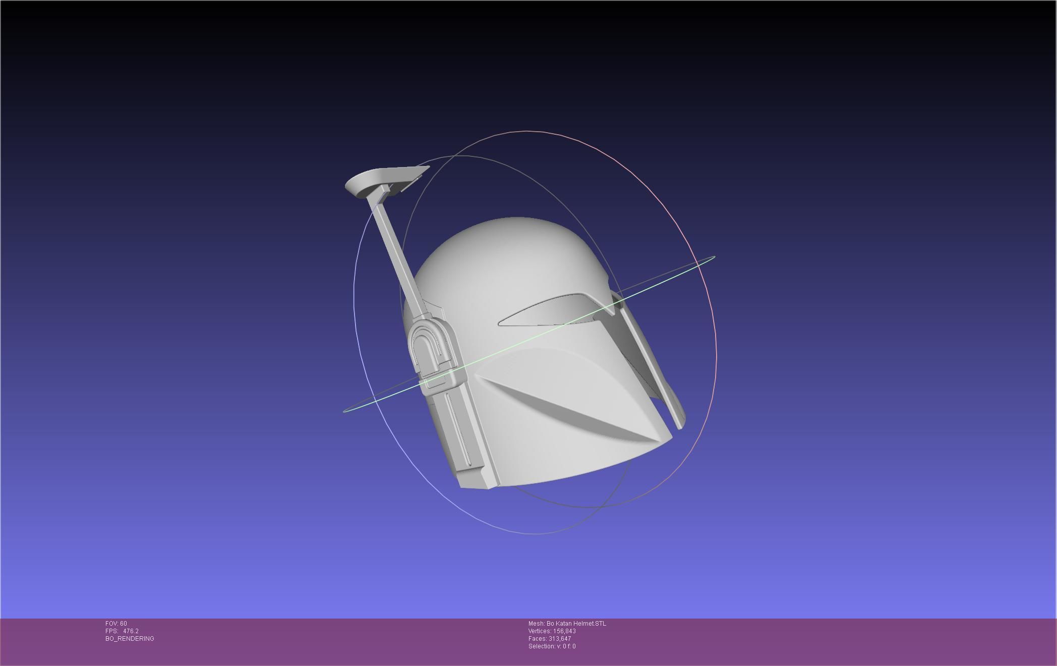 Star Wars The Mandalorian Bo-Katan Helmet Printable Model 3D print model_55