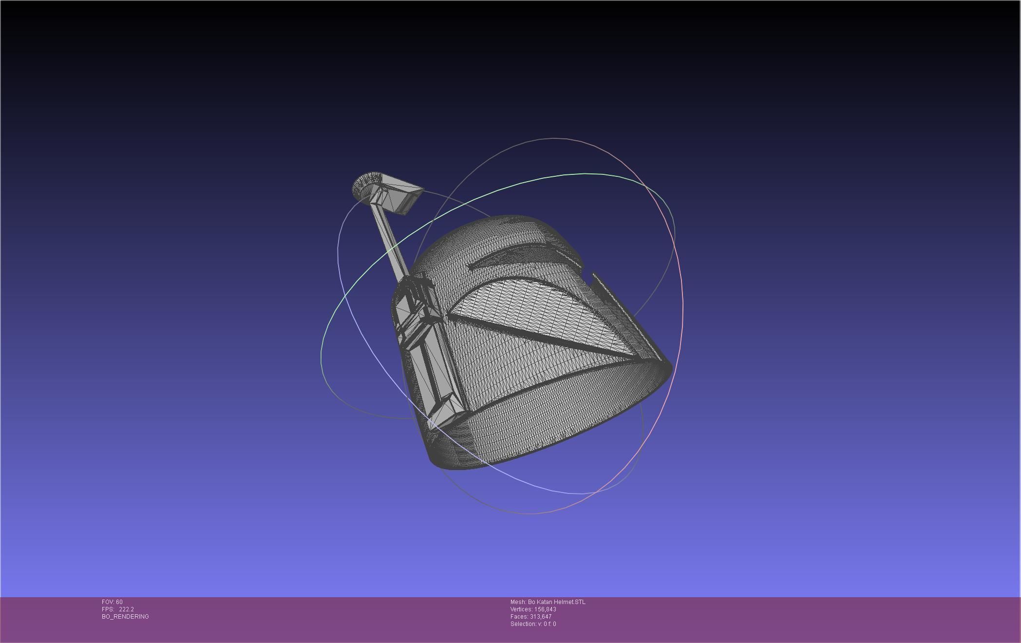 Star Wars The Mandalorian Bo-Katan Helmet Printable Model 3D print model_91