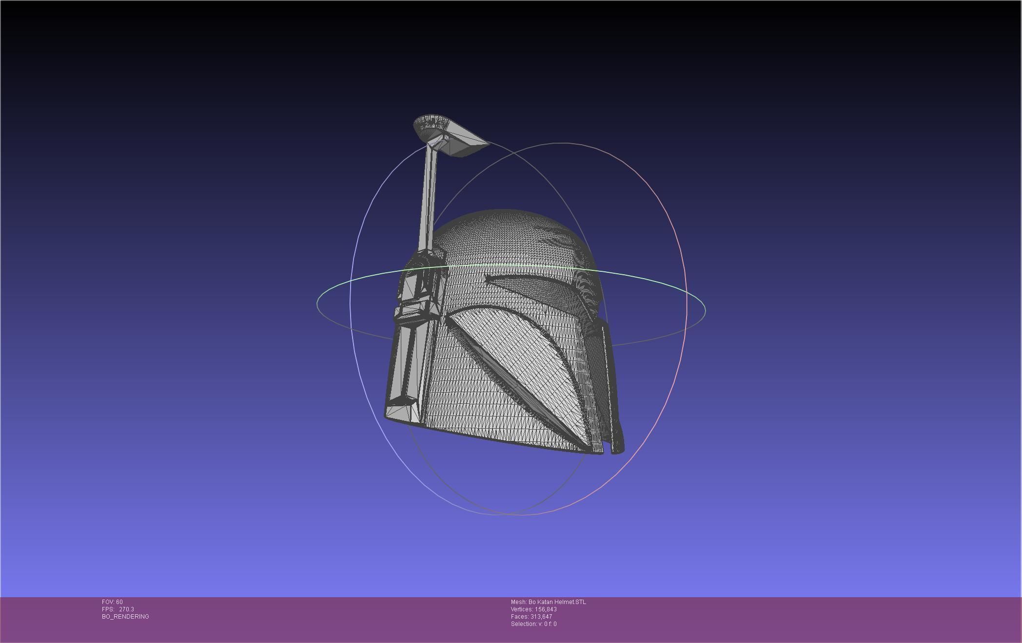 Star Wars The Mandalorian Bo-Katan Helmet Printable Model 3D print model_77