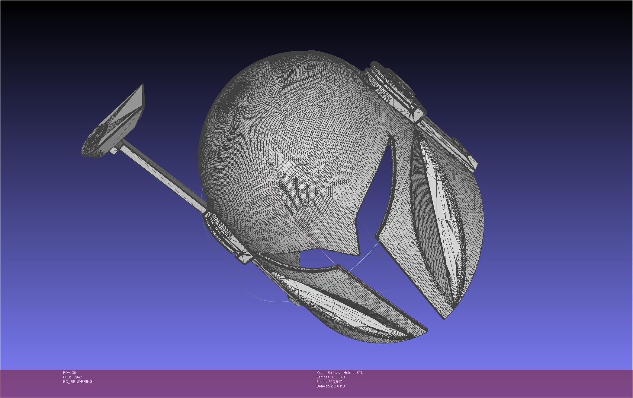 Star Wars The Mandalorian Bo-Katan Helmet Printable Model 3D print model_125