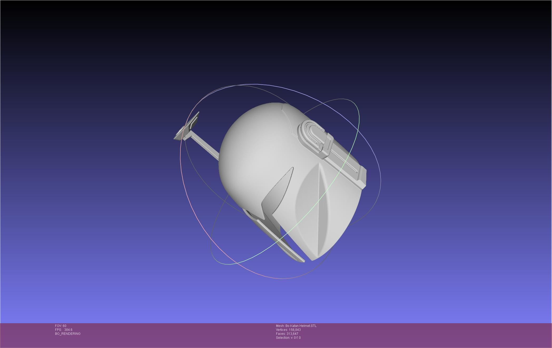 Star Wars The Mandalorian Bo-Katan Helmet Printable Model 3D print model_37
