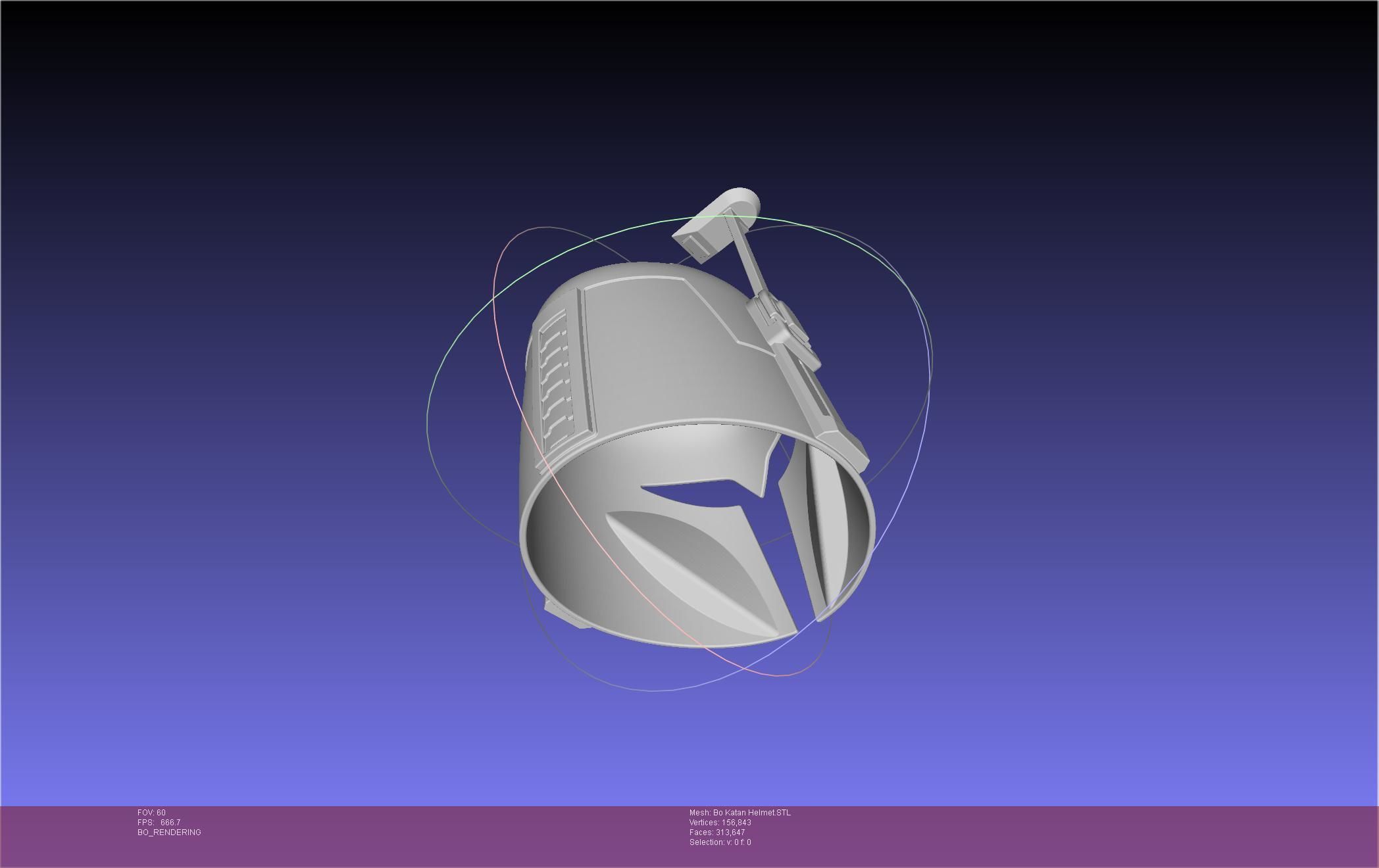 Star Wars The Mandalorian Bo-Katan Helmet Printable Model 3D print model_113