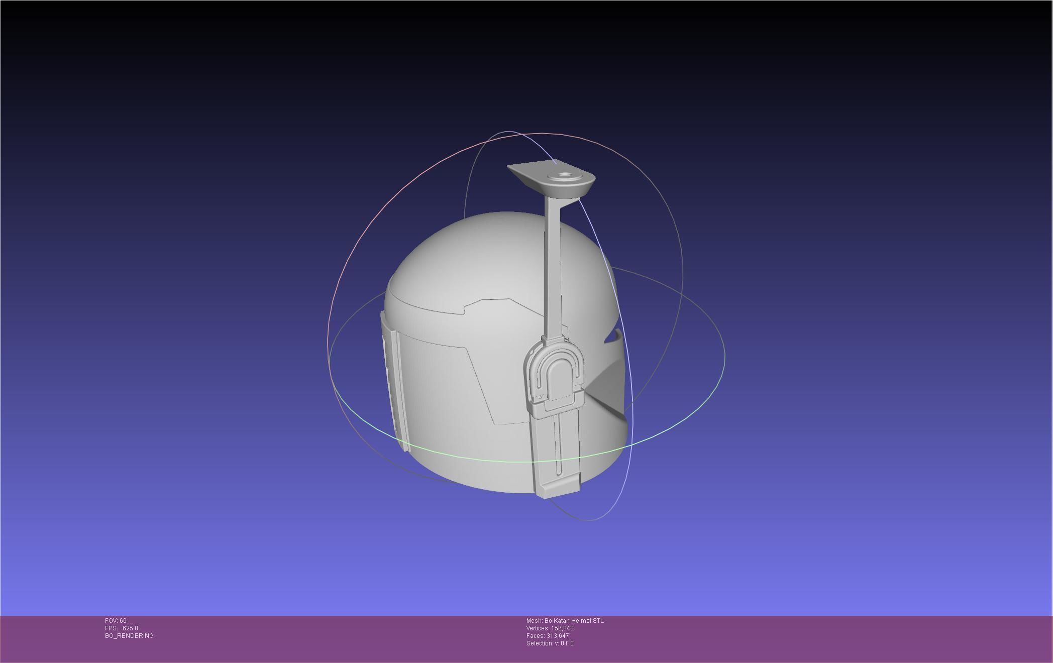 Star Wars The Mandalorian Bo-Katan Helmet Printable Model 3D print model_51