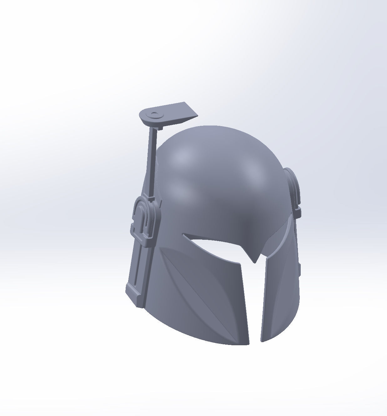 Star Wars The Mandalorian Bo-Katan Helmet Printable Model 3D print model_5