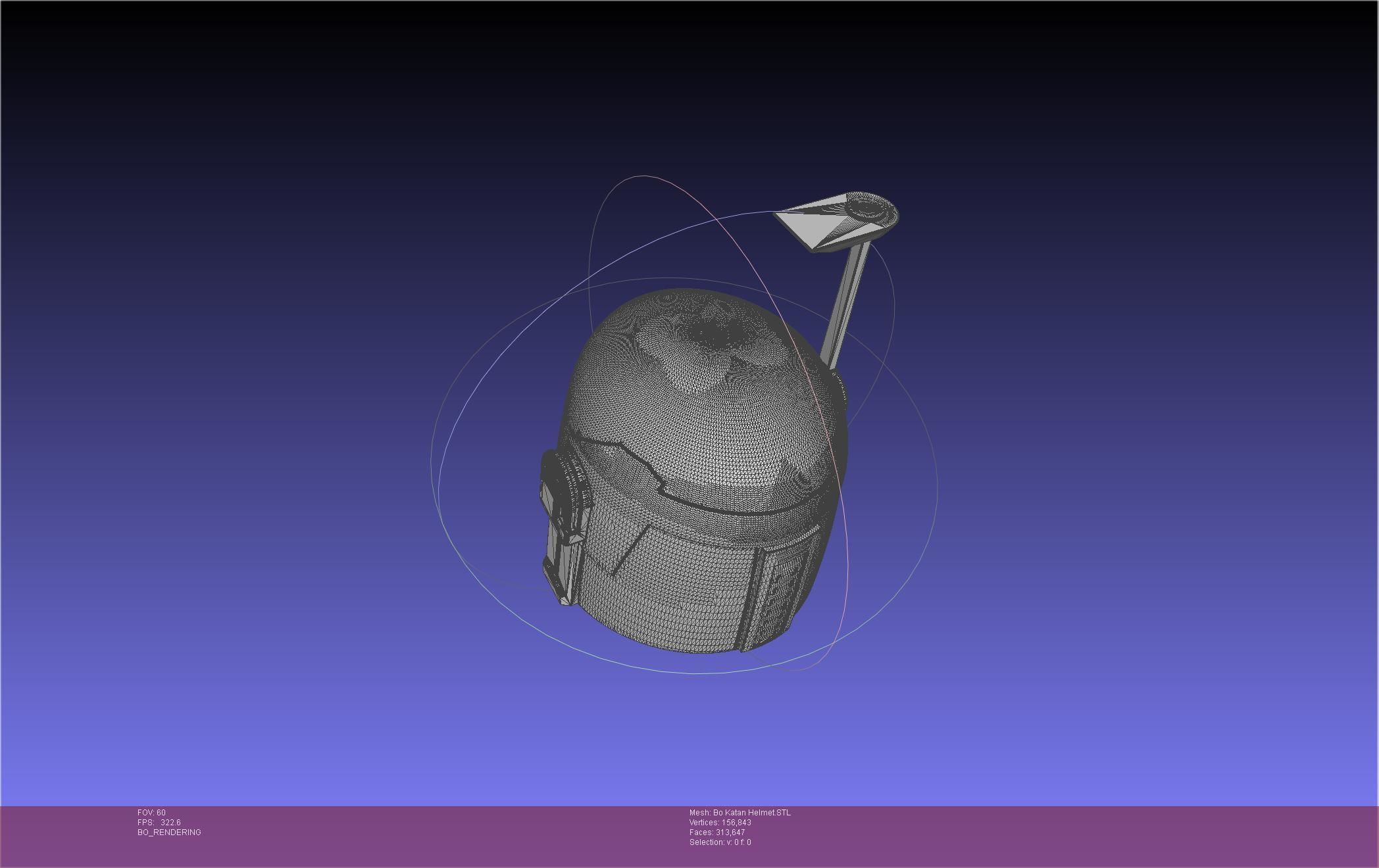 Star Wars The Mandalorian Bo-Katan Helmet Printable Model 3D print model_97