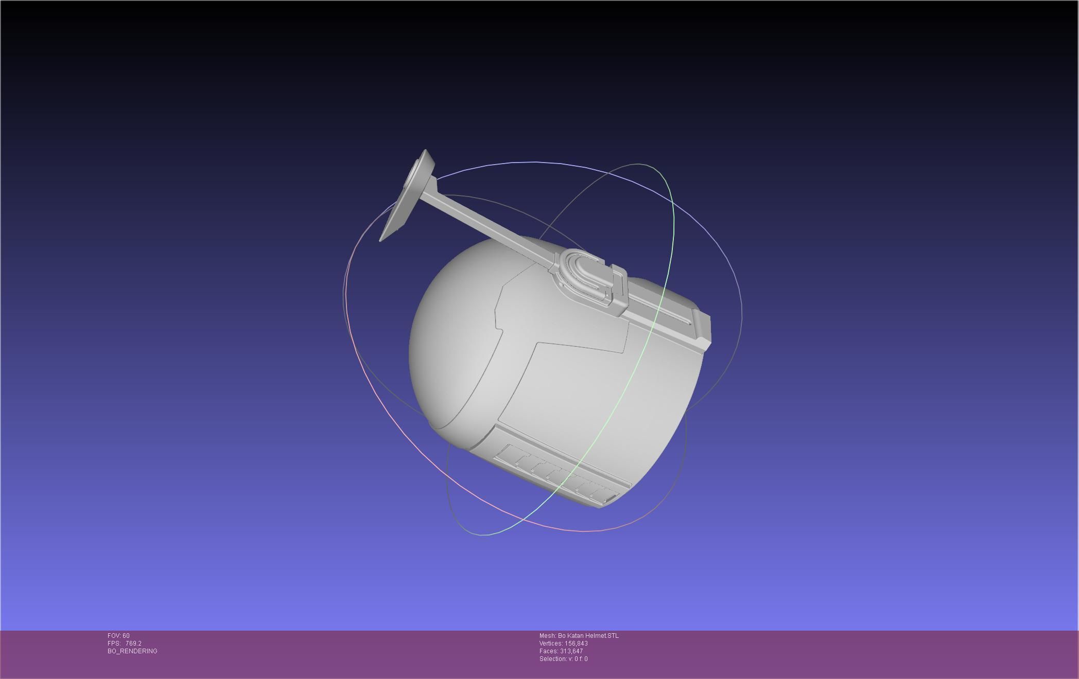 Star Wars The Mandalorian Bo-Katan Helmet Printable Model 3D print model_63