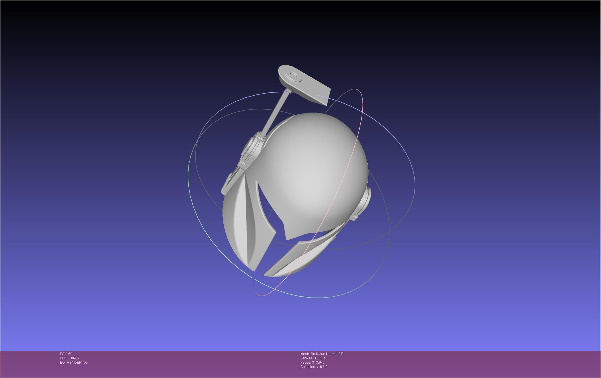 Star Wars The Mandalorian Bo-Katan Helmet Printable Model 3D print model_53