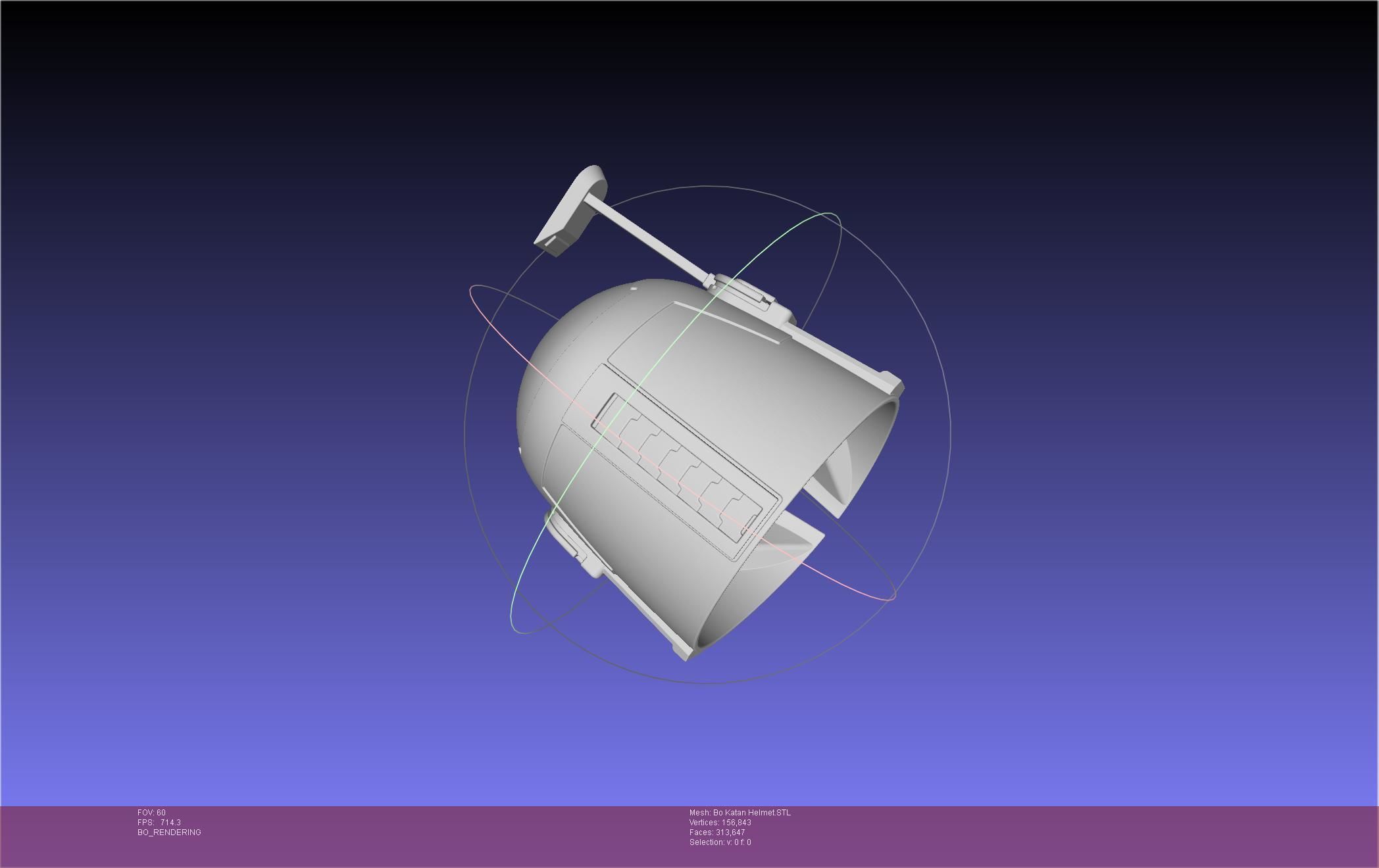 Star Wars The Mandalorian Bo-Katan Helmet Printable Model 3D print model_58