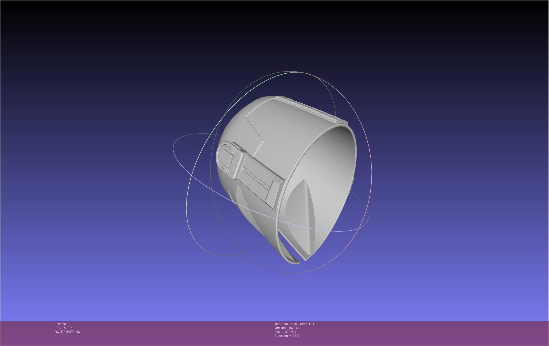 Star Wars The Mandalorian Bo-Katan Helmet Printable Model 3D print model_65