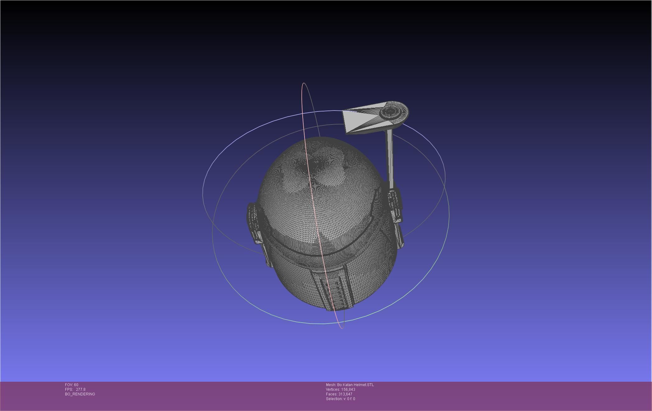 Star Wars The Mandalorian Bo-Katan Helmet Printable Model 3D print model_96