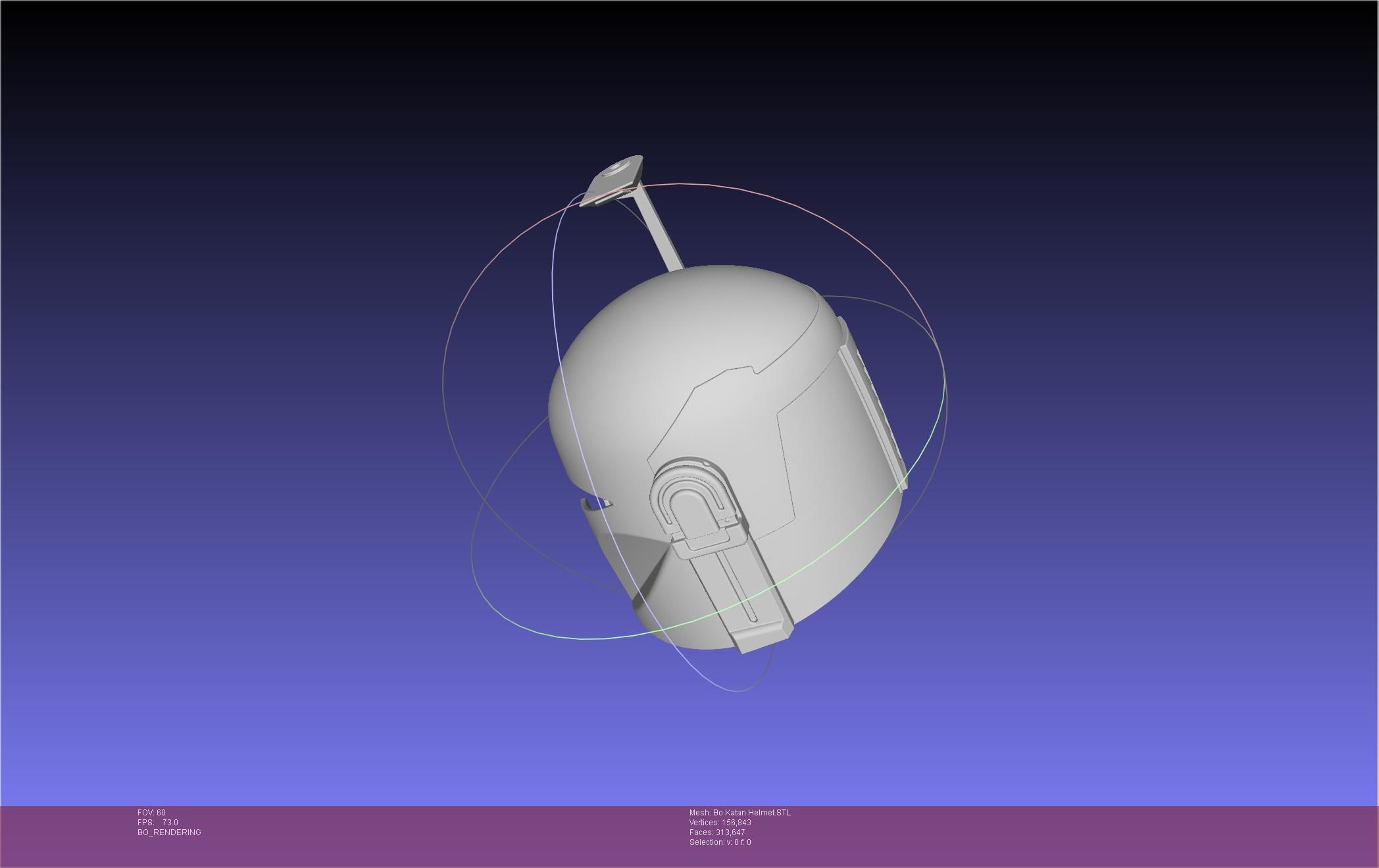 Star Wars The Mandalorian Bo-Katan Helmet Printable Model 3D print model_26