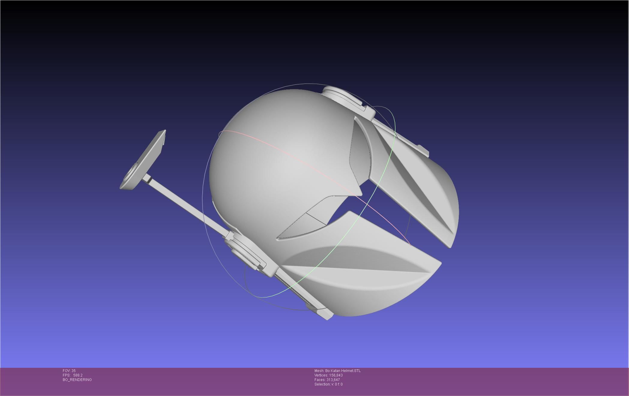 Star Wars The Mandalorian Bo-Katan Helmet Printable Model 3D print model_136