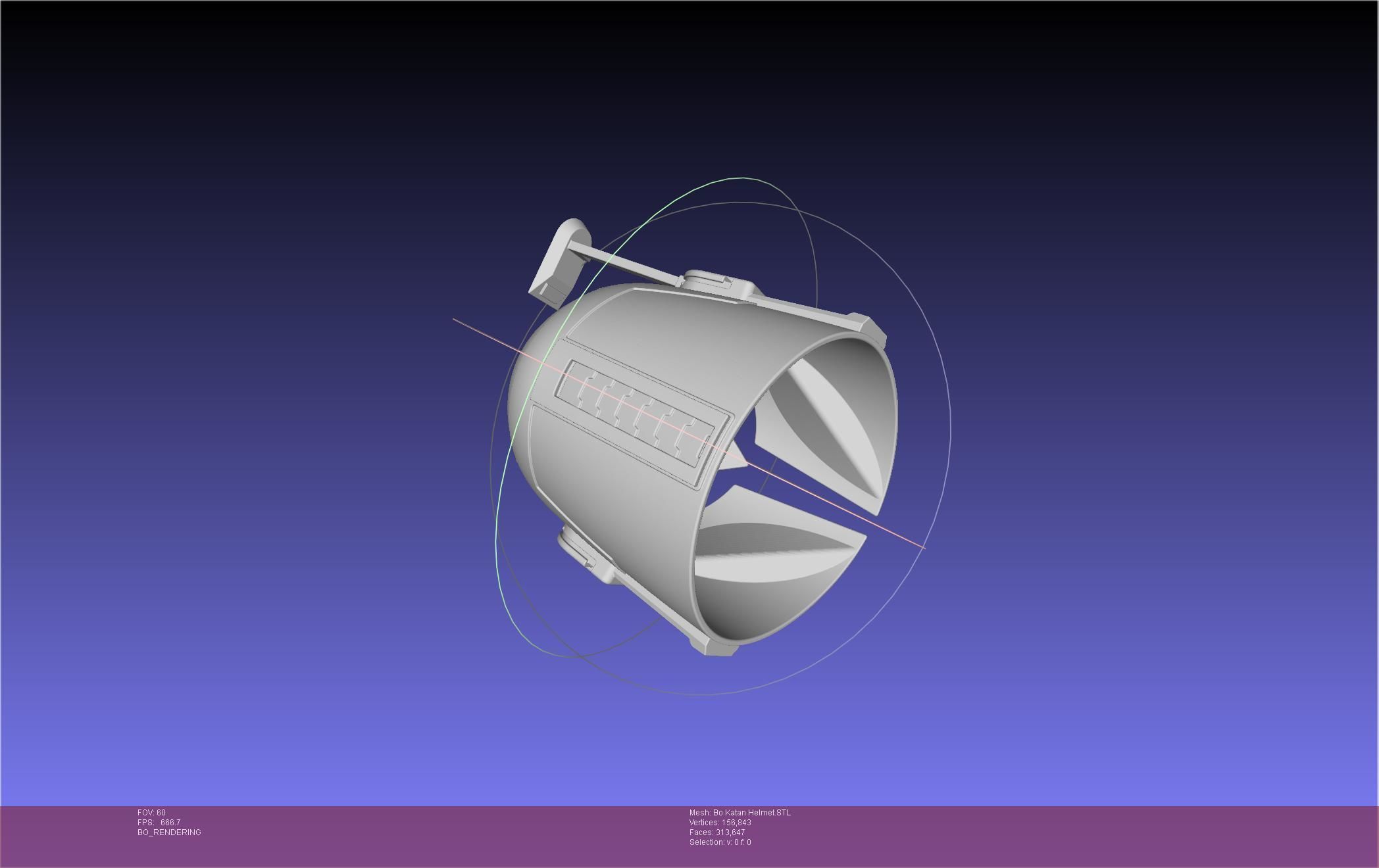 Star Wars The Mandalorian Bo-Katan Helmet Printable Model 3D print model_110