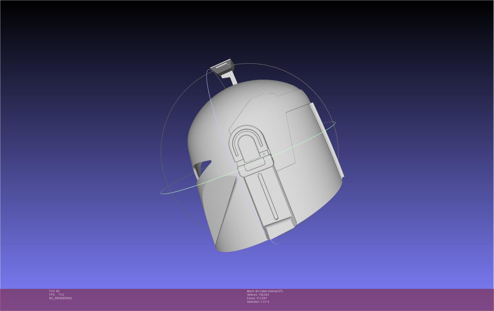 Star Wars The Mandalorian Bo-Katan Helmet Printable Model 3D print model_22