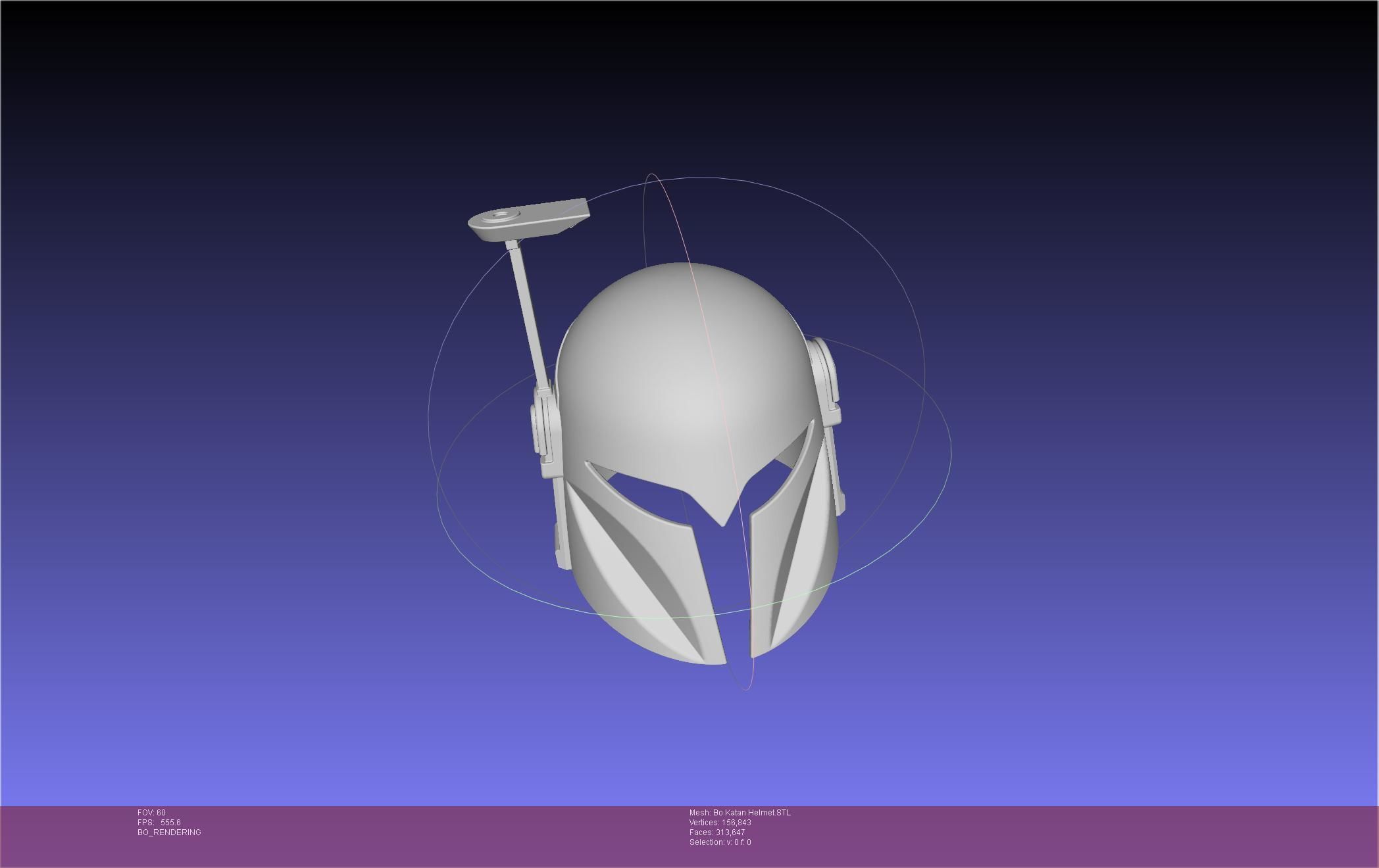 Star Wars The Mandalorian Bo-Katan Helmet Printable Model 3D print model_49