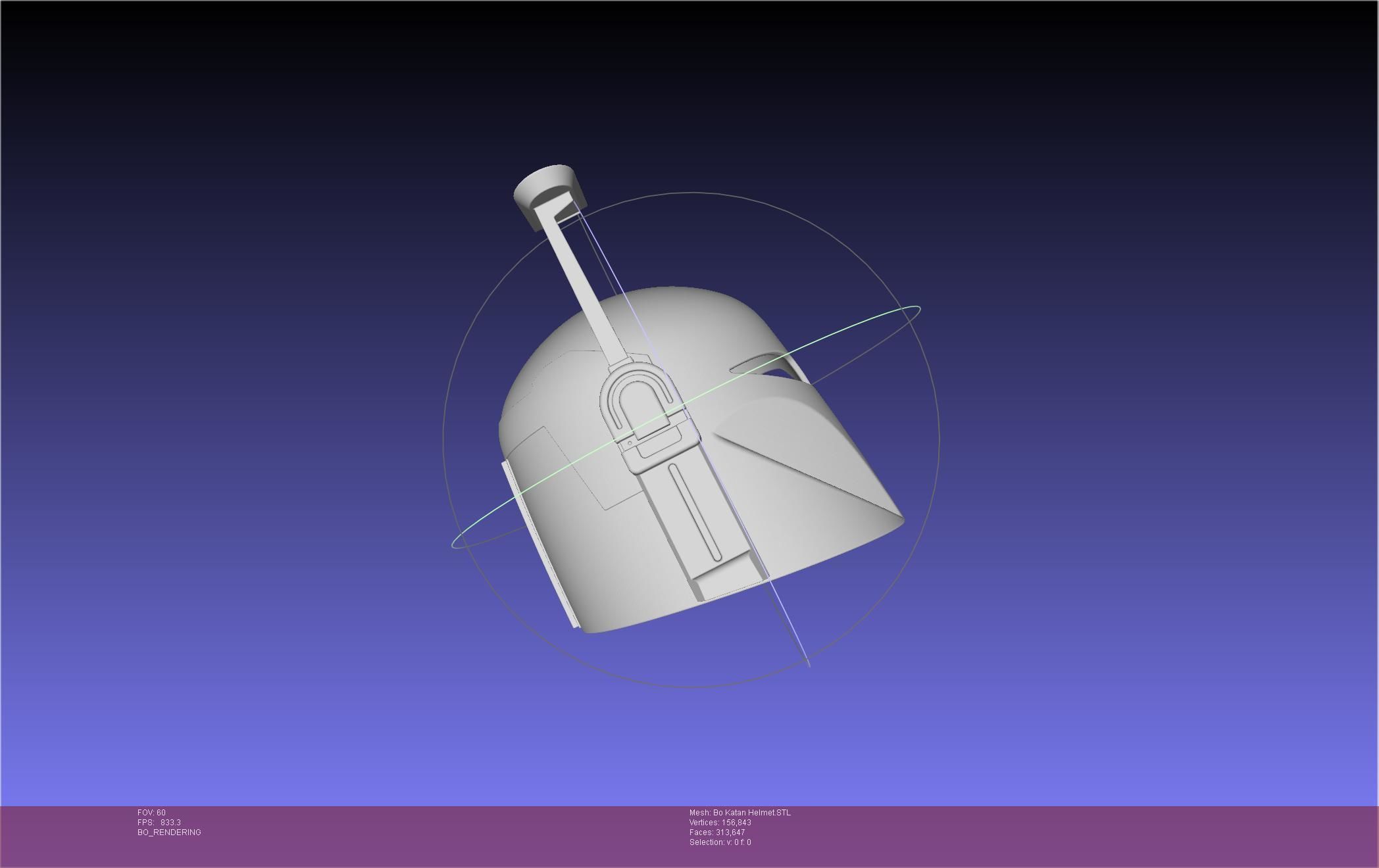 Star Wars The Mandalorian Bo-Katan Helmet Printable Model 3D print model_56