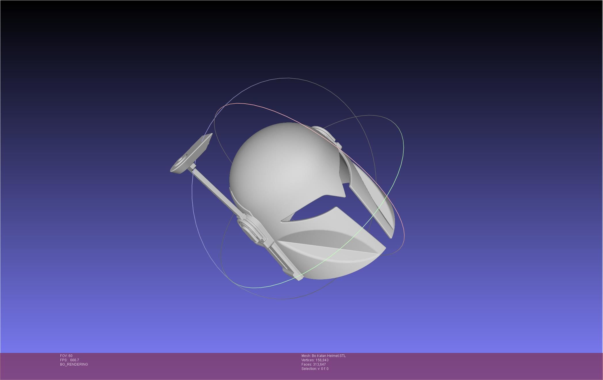 Star Wars The Mandalorian Bo-Katan Helmet Printable Model 3D print model_61