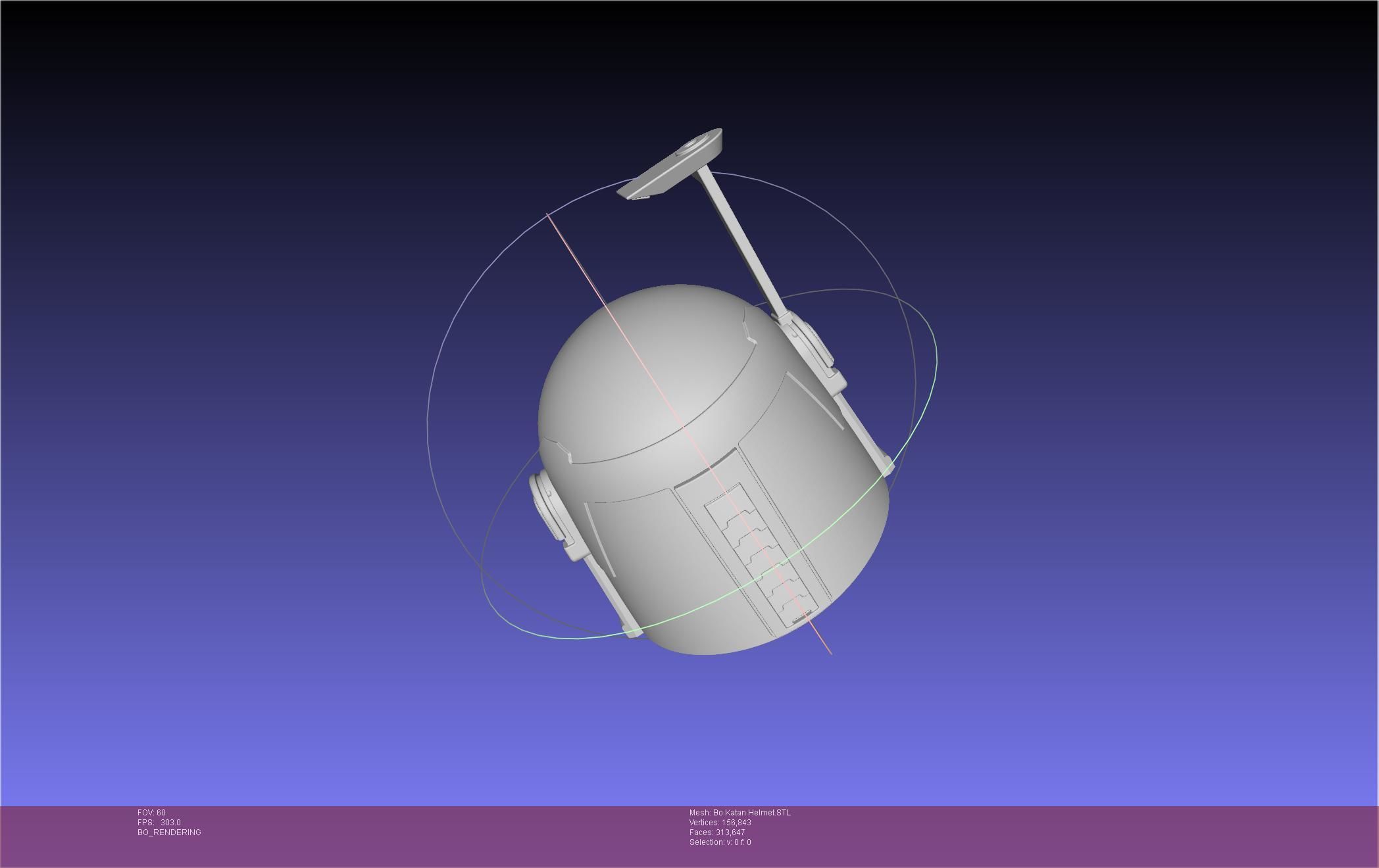 Star Wars The Mandalorian Bo-Katan Helmet Printable Model 3D print model_45