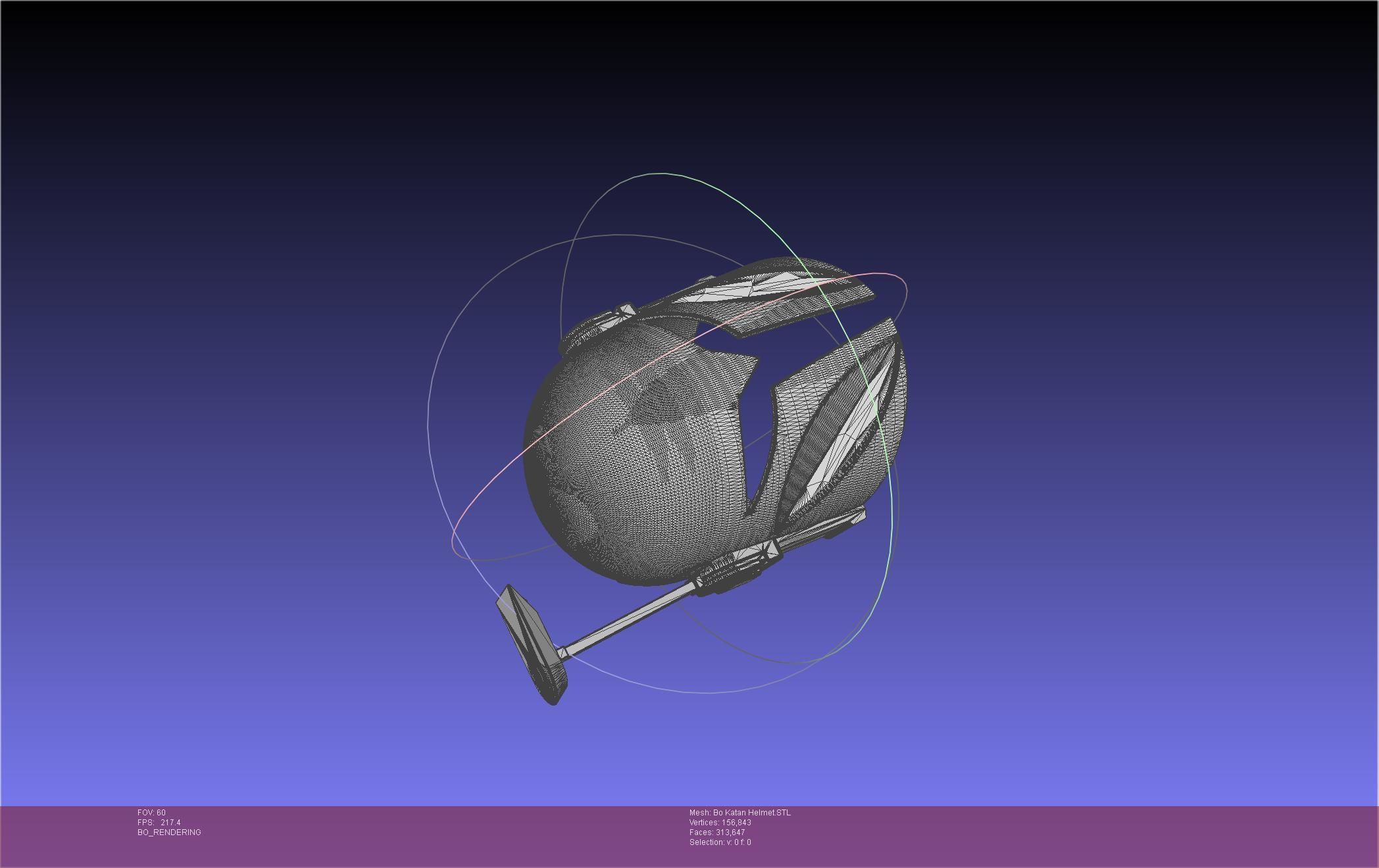 Star Wars The Mandalorian Bo-Katan Helmet Printable Model 3D print model_95