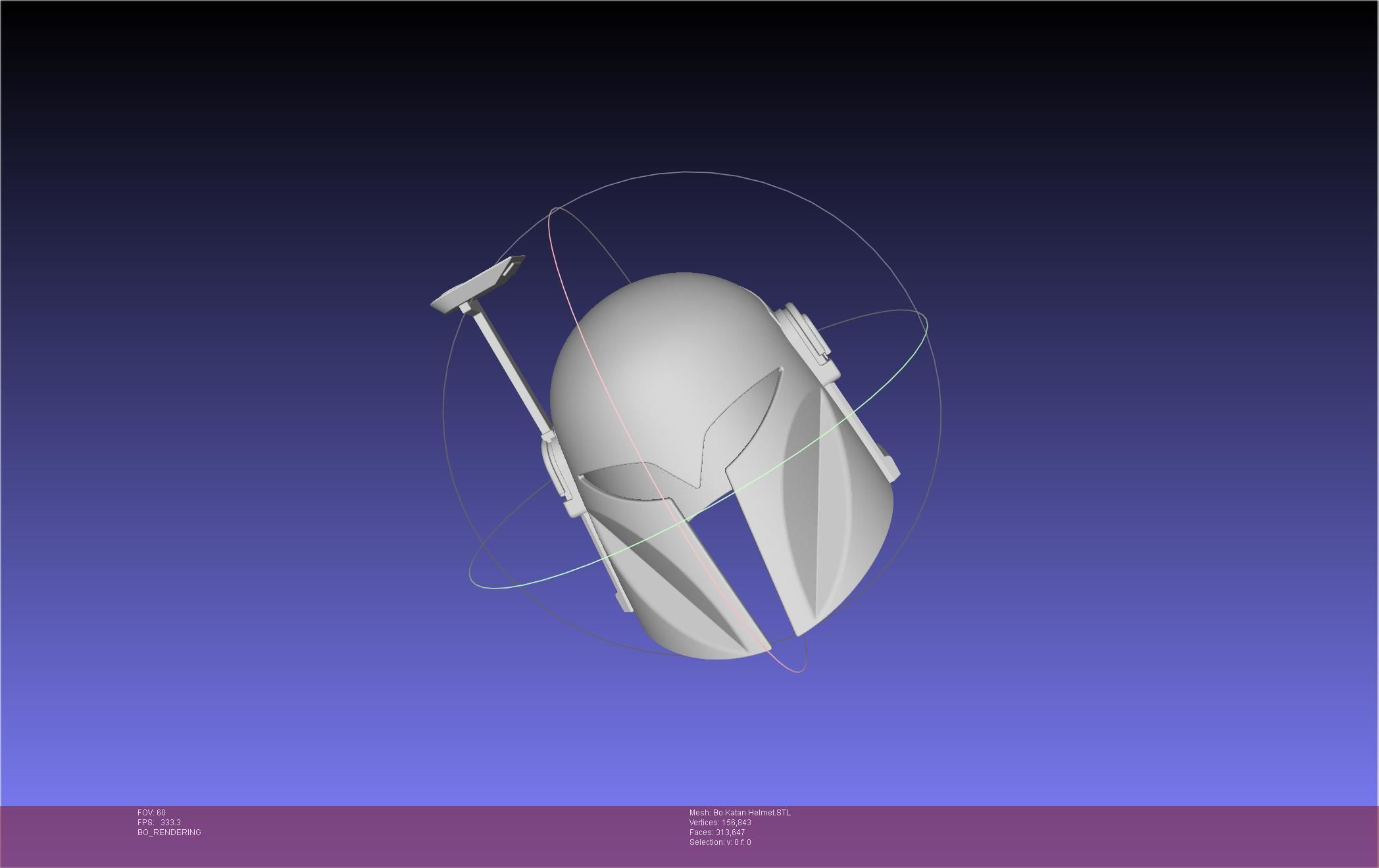 Star Wars The Mandalorian Bo-Katan Helmet Printable Model 3D print model_4