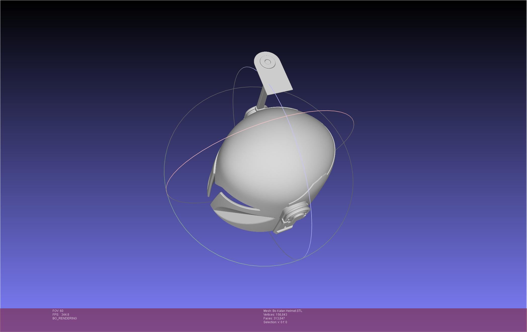 Star Wars The Mandalorian Bo-Katan Helmet Printable Model 3D print model_35