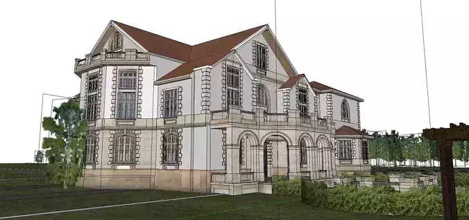 High-end-noble-villa area-067 3D model