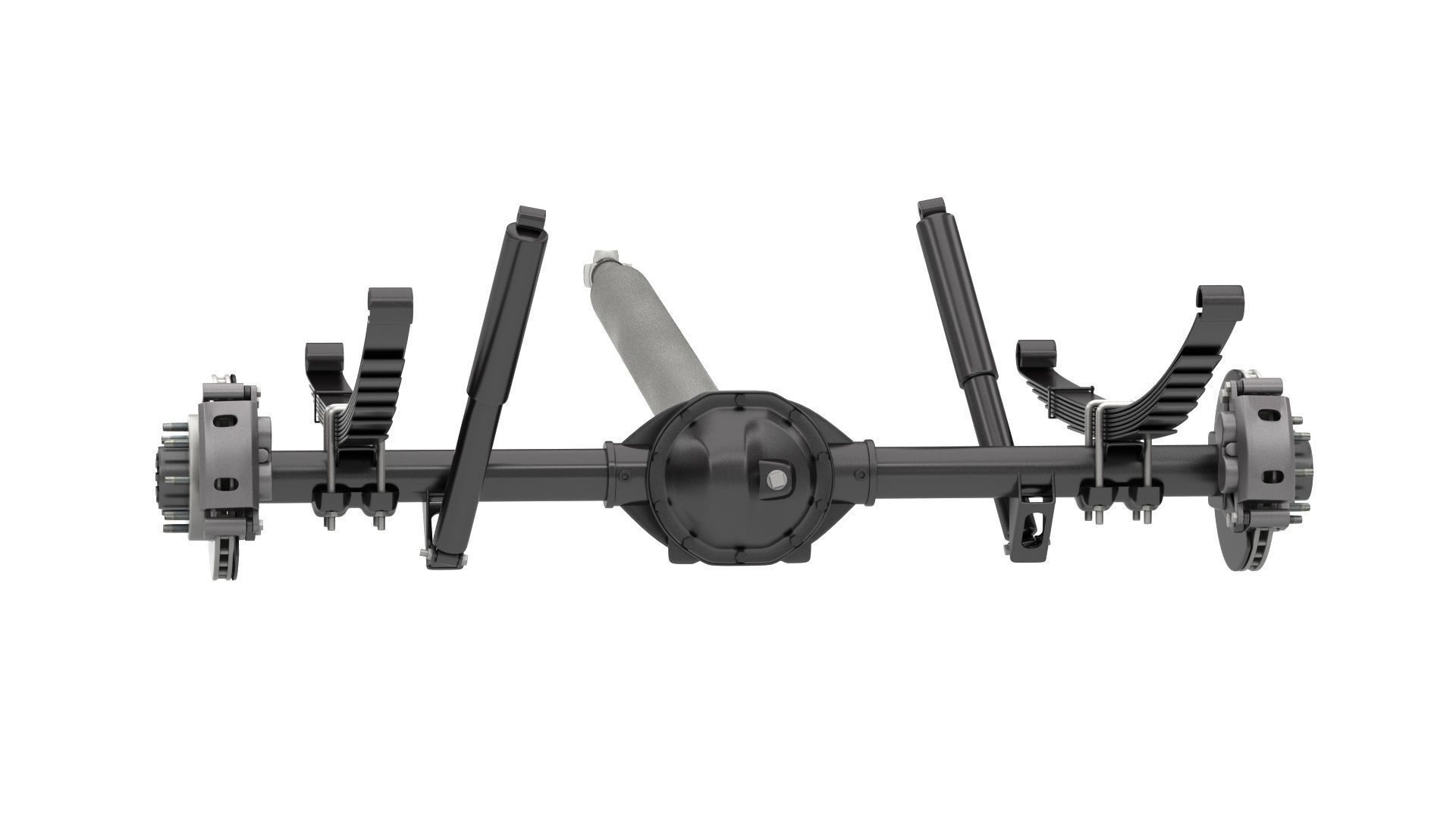 HEAVY DUTY AXLE AND DRIVESHAFT 3D model_2