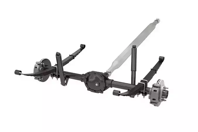 HEAVY DUTY AXLE AND DRIVESHAFT 3D model