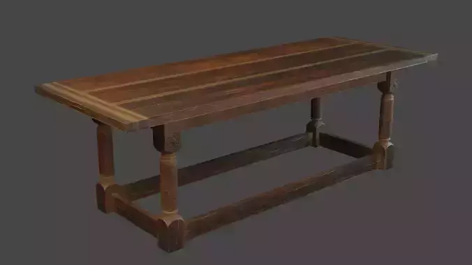 Medieval wooden table