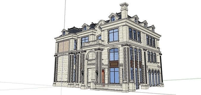 High-end-noble-villa area-069 3D model