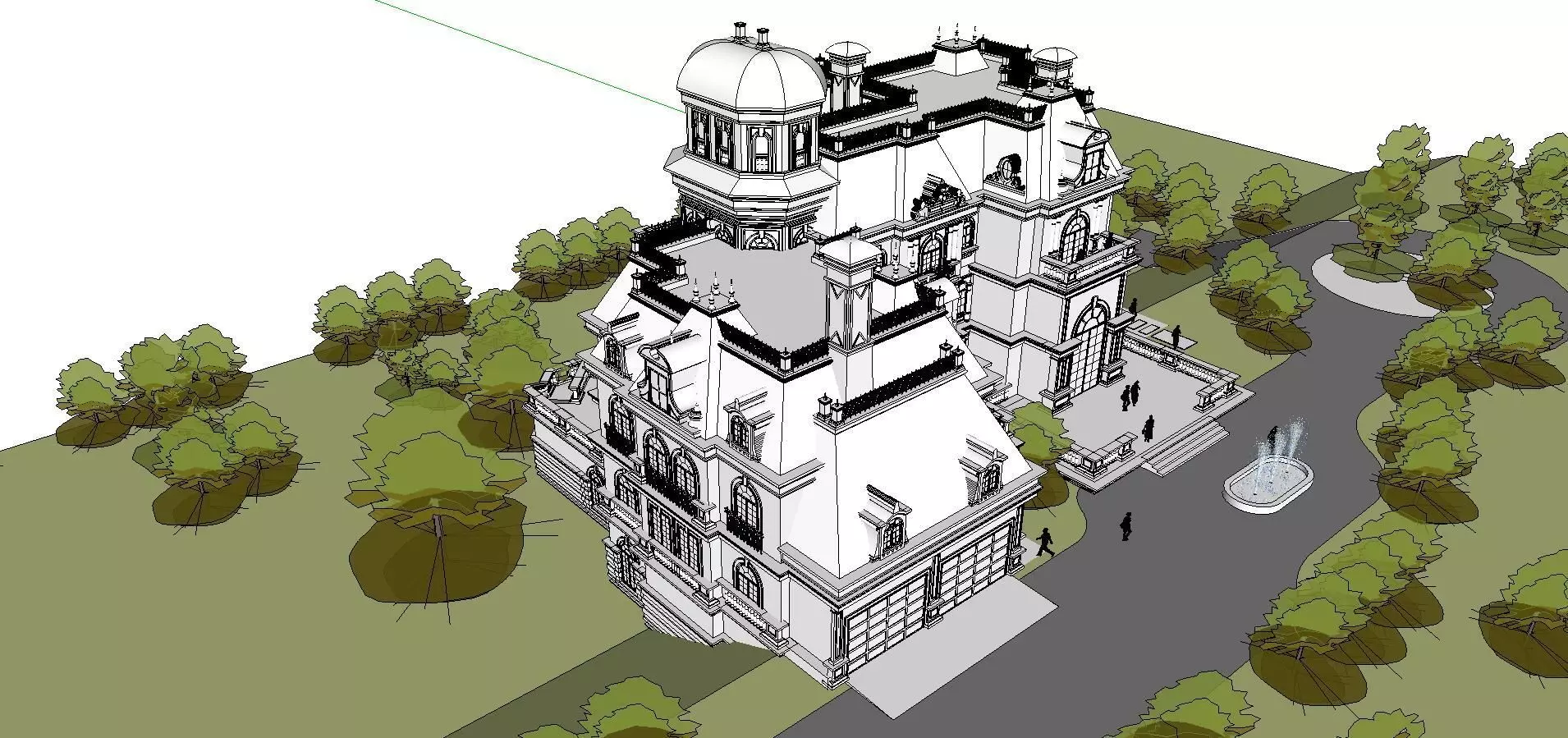 High-end-noble-villa area-071 3D model
