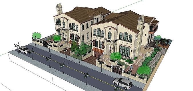 High-end-noble-villa area-078 3D model
