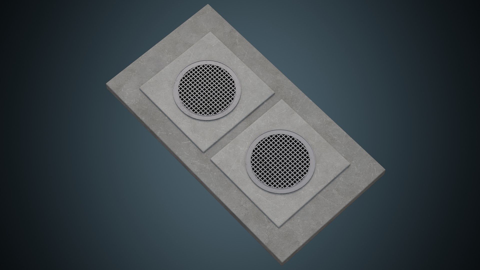 Manhole 2A Low-poly 3D model_2
